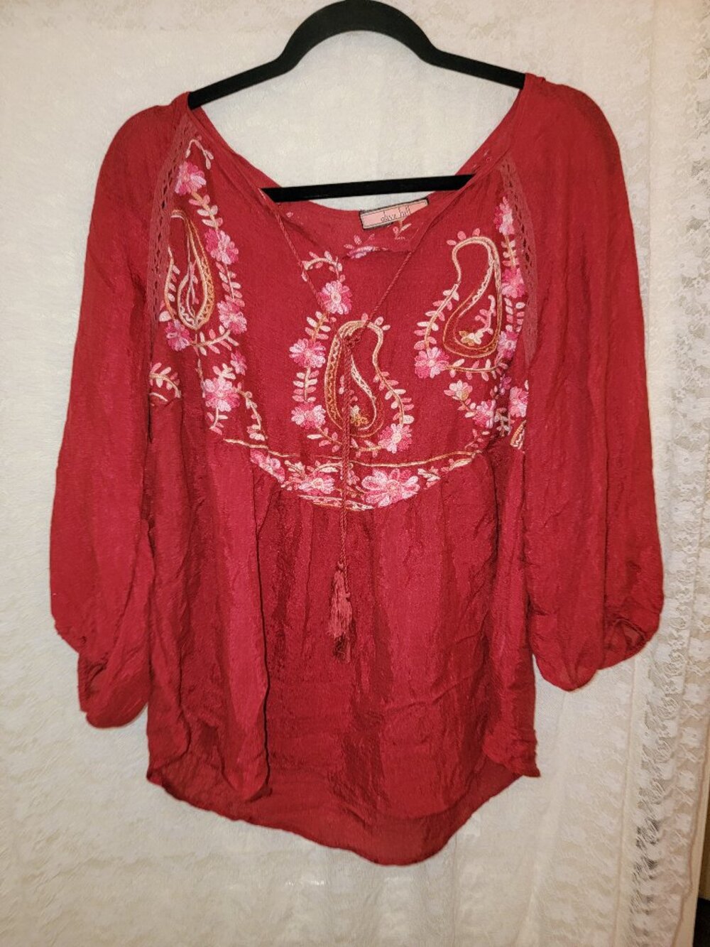 Boho Shirt Red